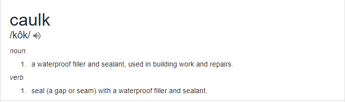 caulk definition